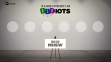 The lobby screen from Bidiots.