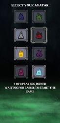 The avatar selection screen.