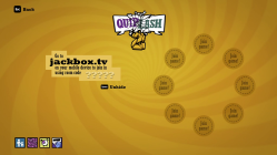 The lobby screen for Quiplash 2.