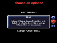 The episode picker screen.